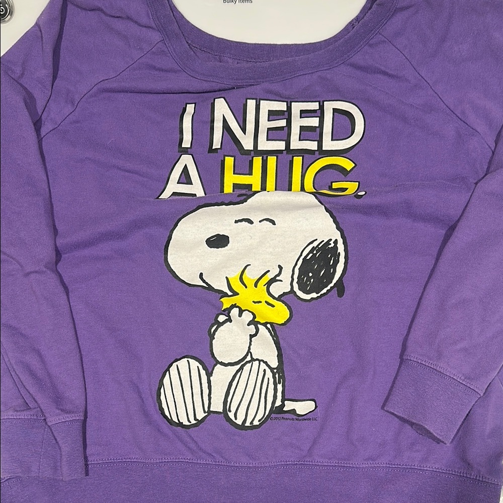 Peanuts Lavender Snoopy Top